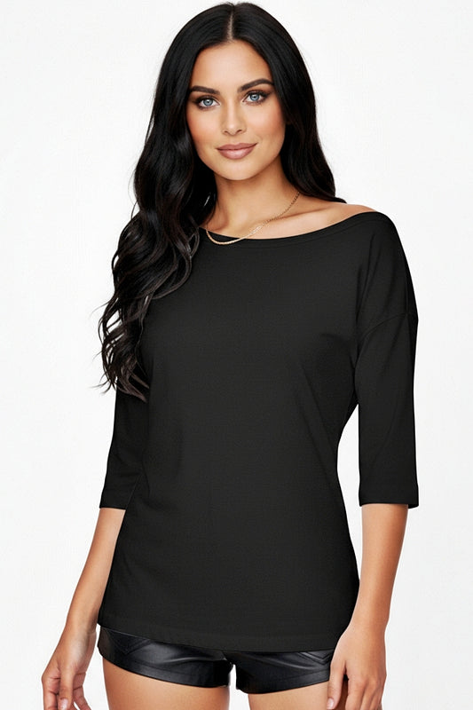 Asymmetrical Split Back Top