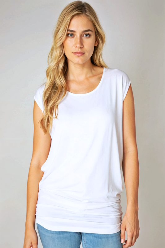 Relaxed Scoop Neck Top