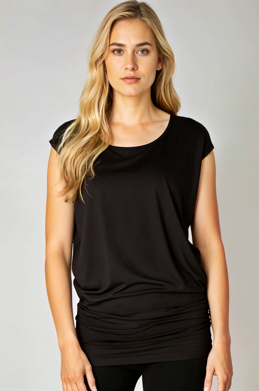 Relaxed Scoop Neck Top