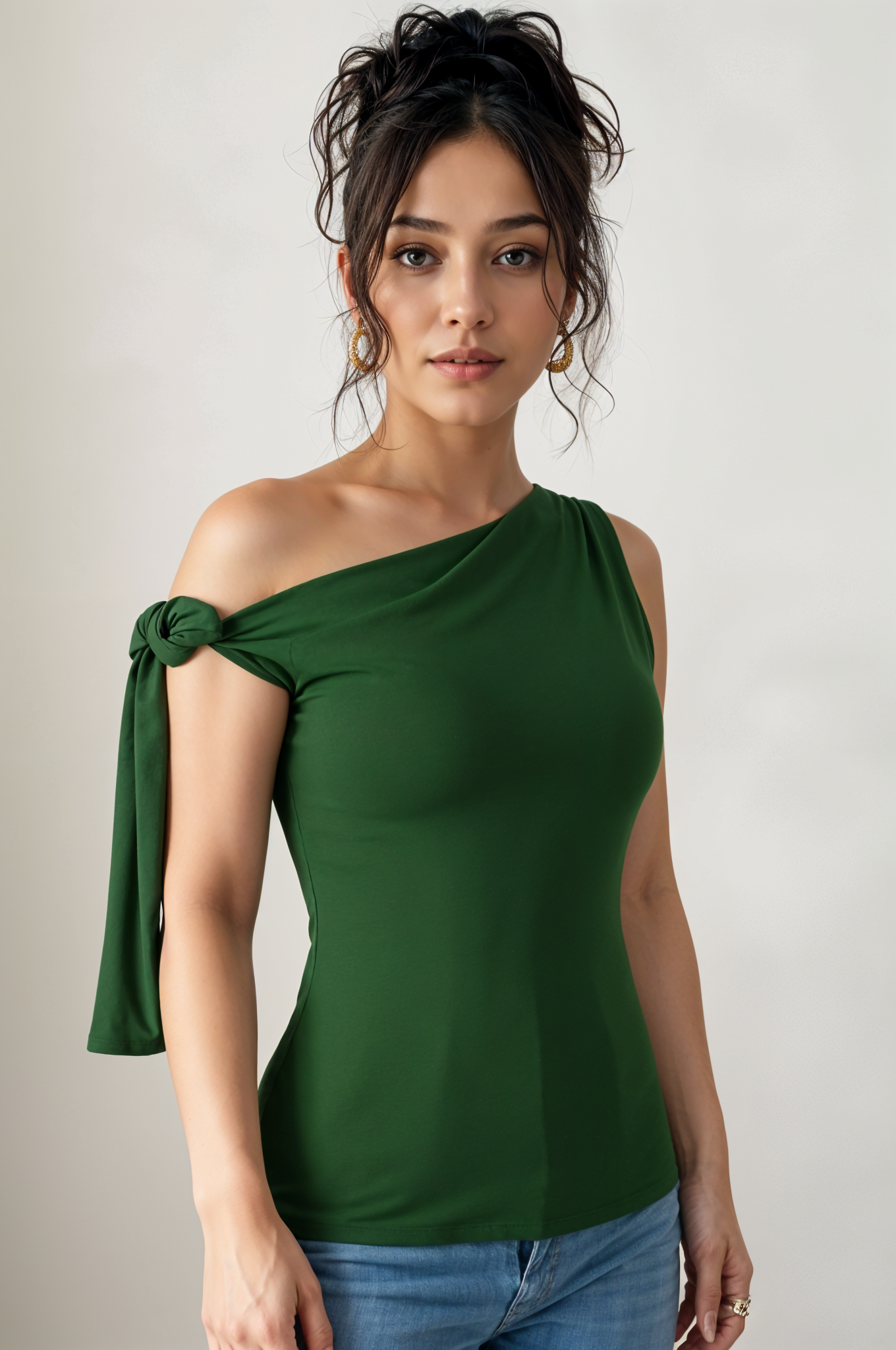 Off-Shoulder Knot Top
