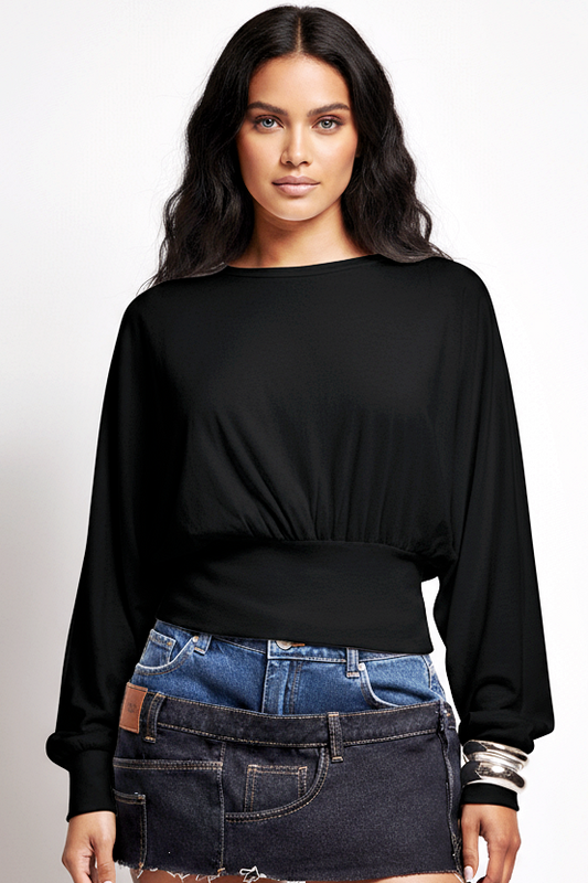 Long Sleeve Waist Top