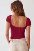 Soft Scoop Back Top