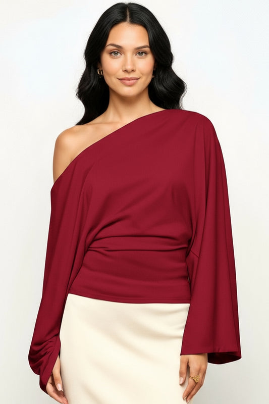 Asymmetrical Long Sleeve Top