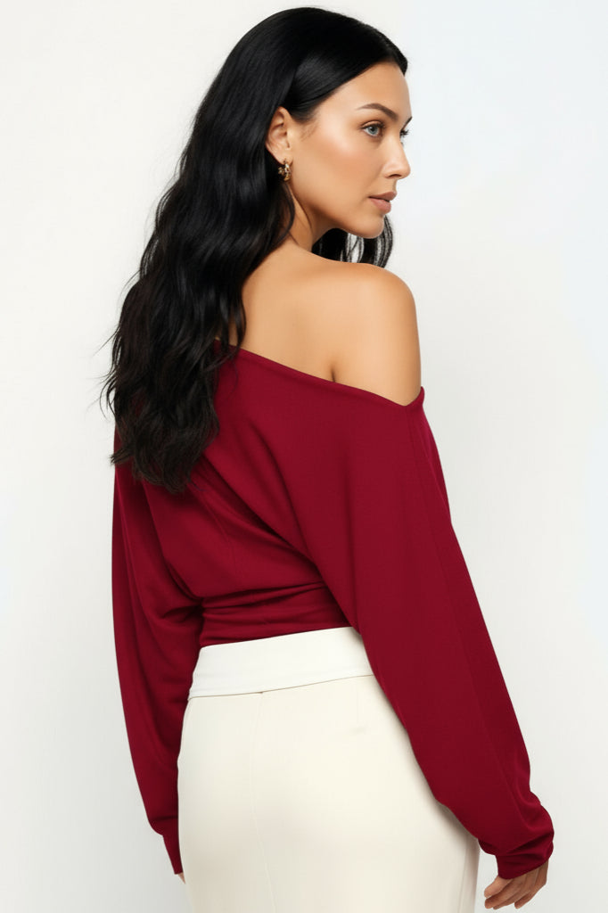 Asymmetrical Long Sleeve Top