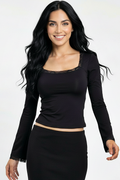 Heavy Lace Square Top