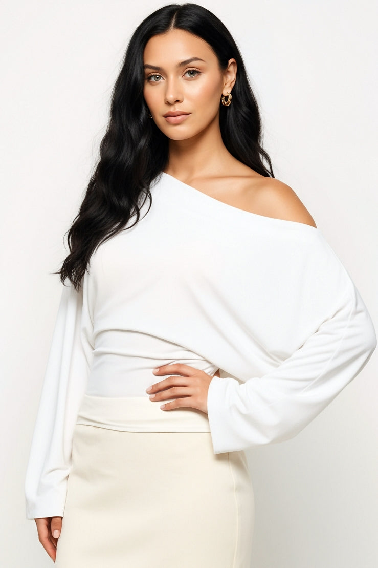 Asymmetrical Long Sleeve Top