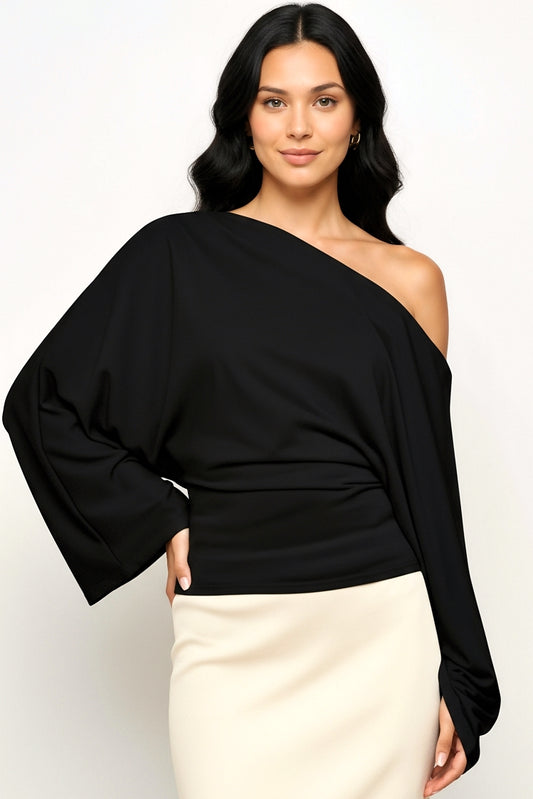 Asymmetrical Long Sleeve Top