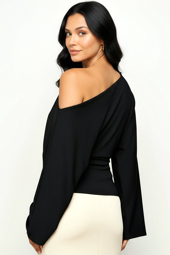 Asymmetrical Long Sleeve Top