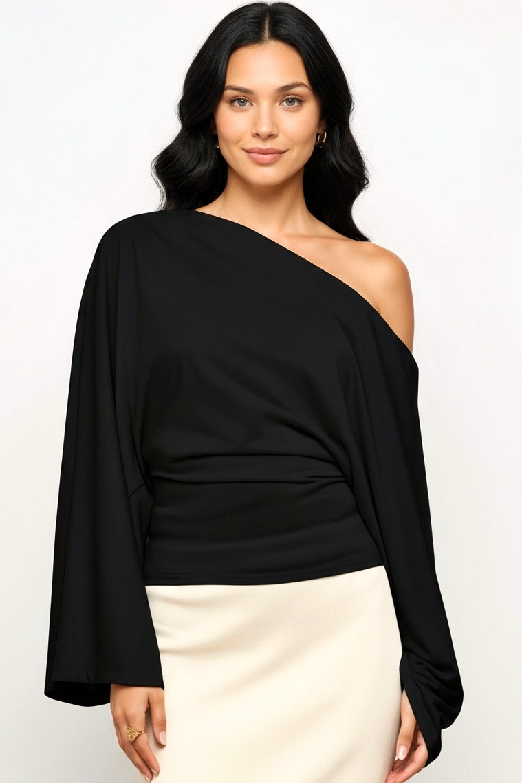 Asymmetrical Long Sleeve Top