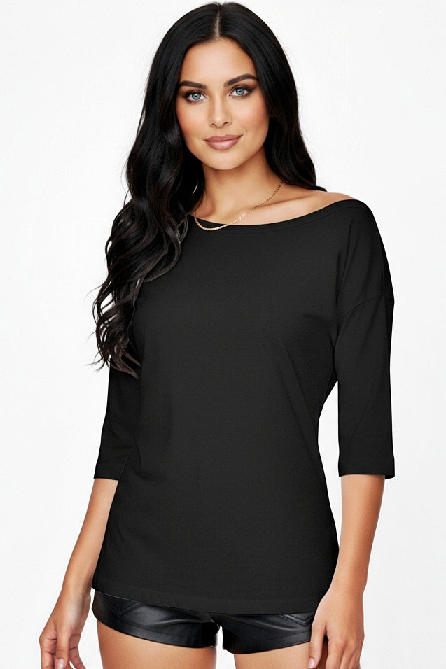 Asymmetrical Split Back Top