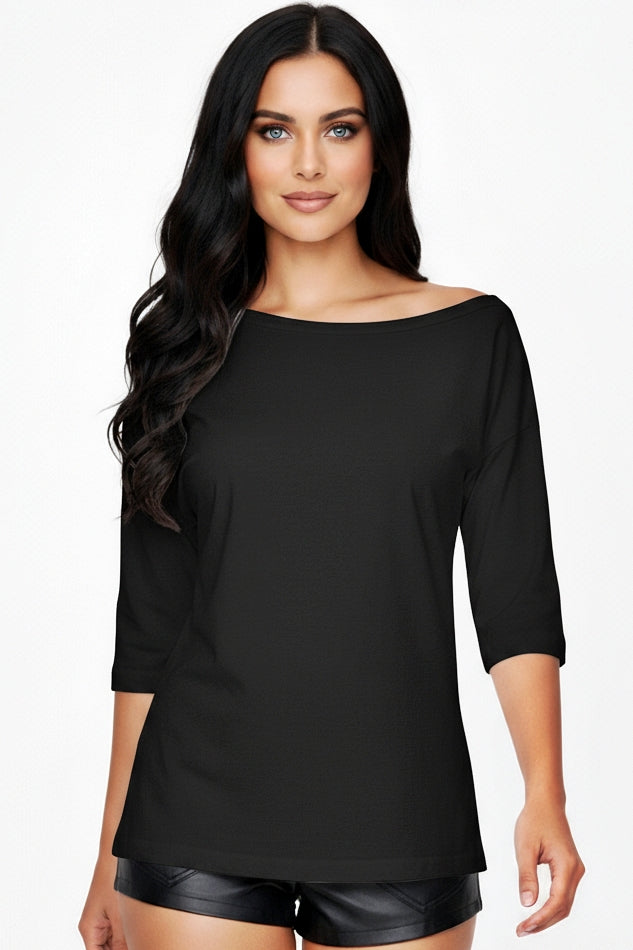 Asymmetrical Split Back Top