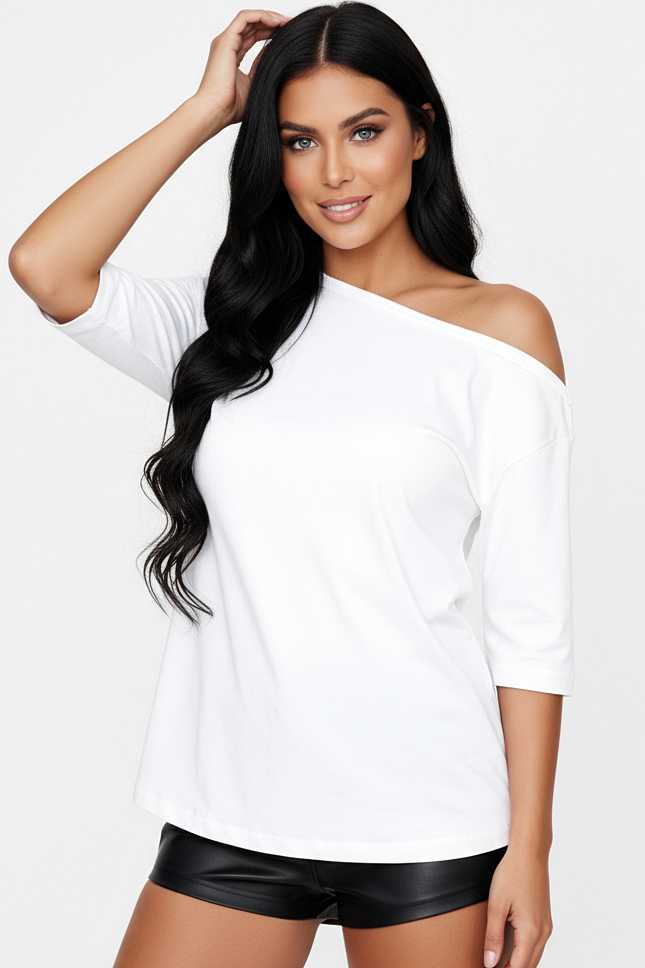 Asymmetrical Split Back Top