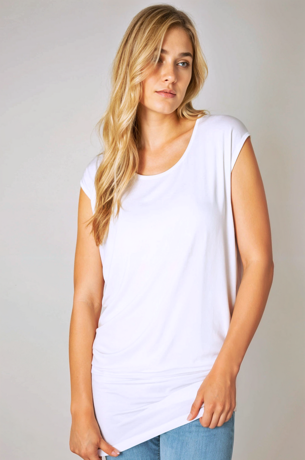 Relaxed Scoop Neck Top