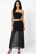 Mesh Maxi Skirt