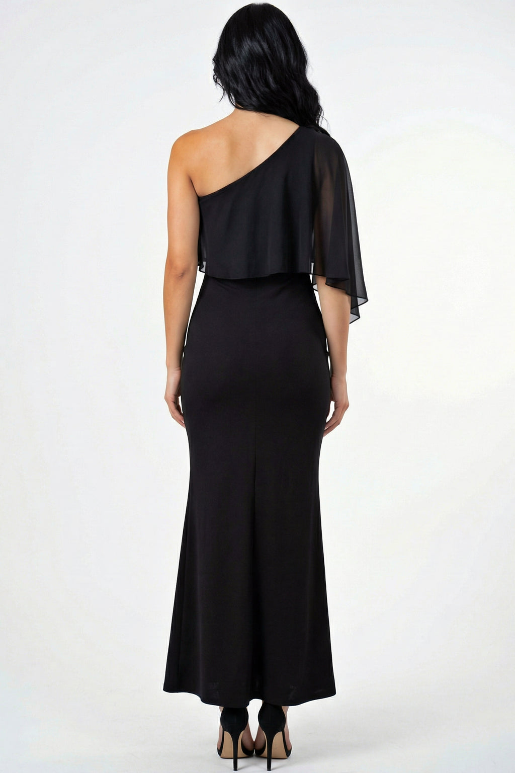 Asymmetrical Ruffle Dress
