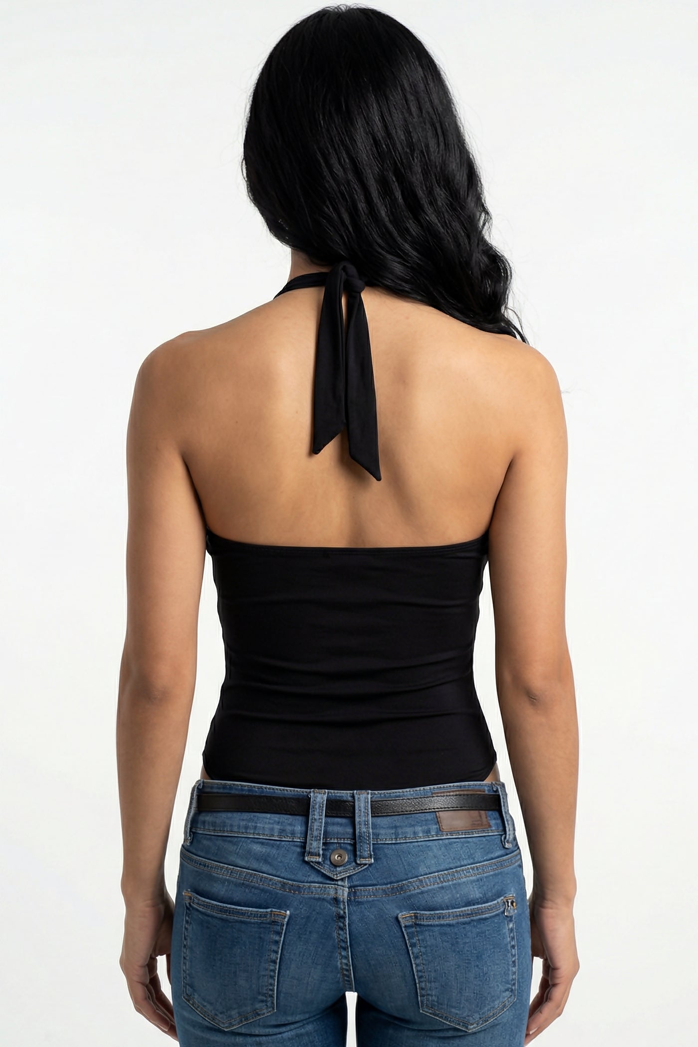 Racer Halter Neck Body Suit