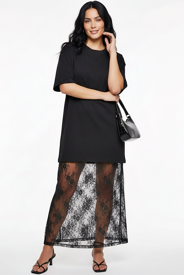 Lace Tee Dress