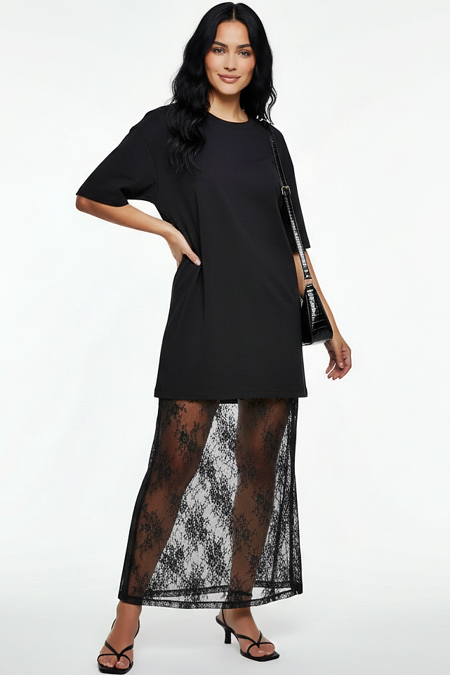 Lace Tee Dress
