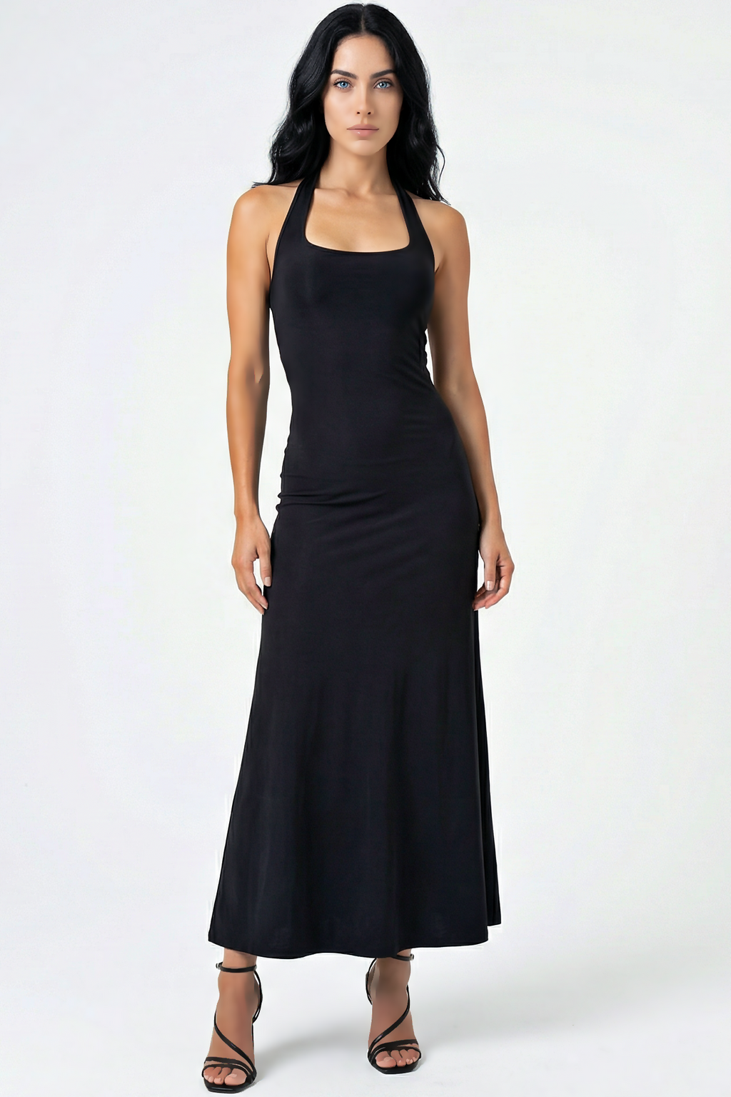 Heavy Halter Neck Dress