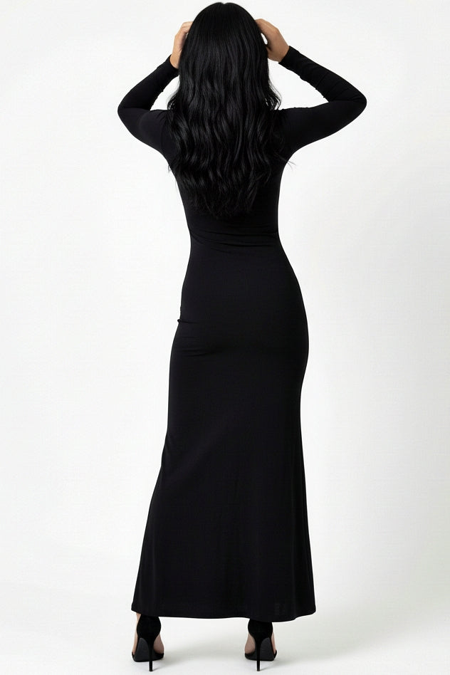 Asymmtrical Neck Line Dress