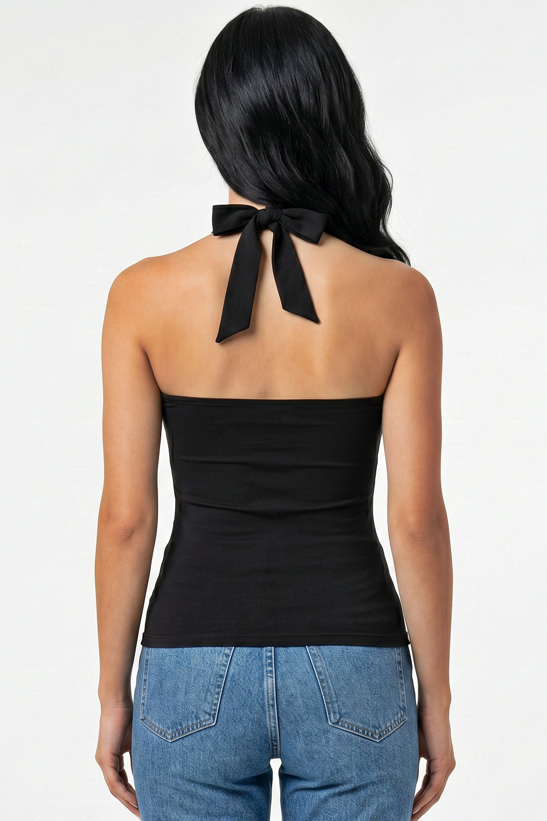 Lace Trim Halter Tank