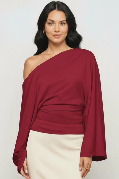 Asymmetrical Long Sleeve Top